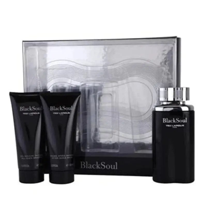 Blacksoul By Ted Lapidus For Men (3pc Gift set)