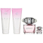 Bright Crystal By Versace For Women 3.4 oz (4pc Gift Set)