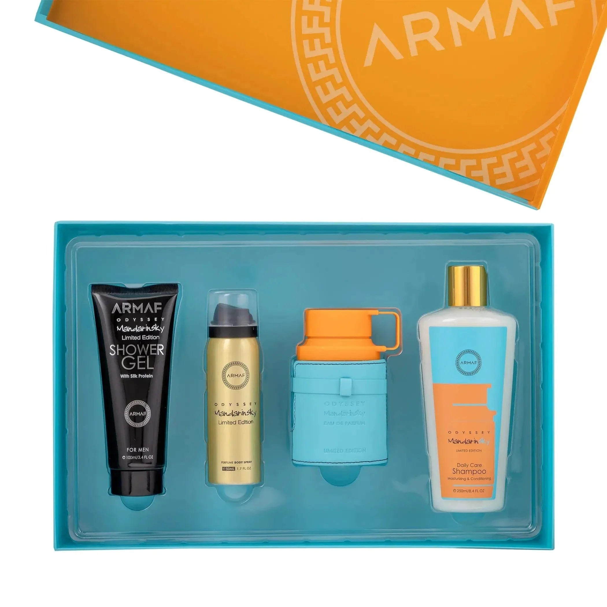 Odyssey Mandarin Sky By Armaf For Men (4pc Gift Set)